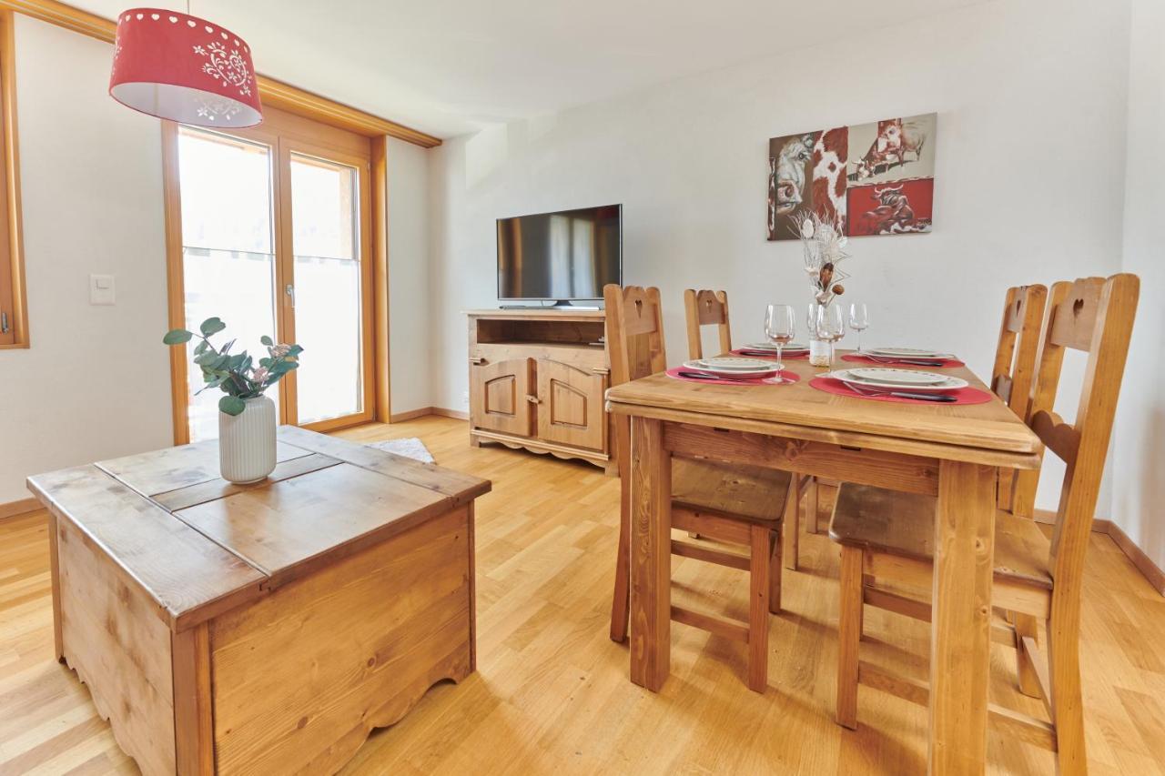 Magnifique Appartement Aux Diablerets Avec Vue Imprenable Les Diablerets Exteriör bild